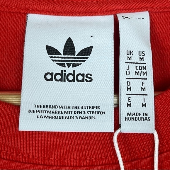 Adidas Originals Oversized Shadow Trefoil Short Sleeve Shirt Size Medium Men - Picture 8 of 11